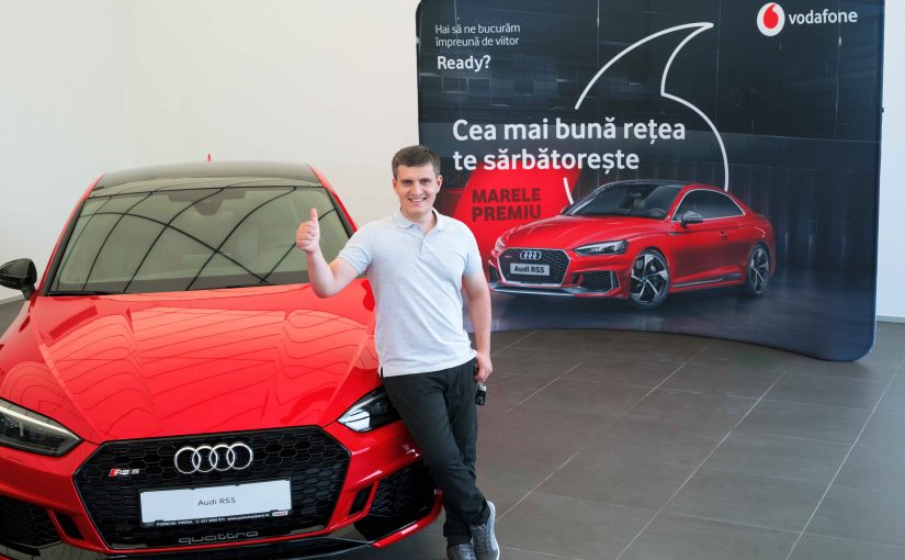 Vodafone Romania anunta castigatorul celui de-al doilea Audi RS5 din cadrul campaniei aniversare