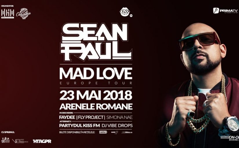 23 Mai – Arenele Romane – concert Sean Paul