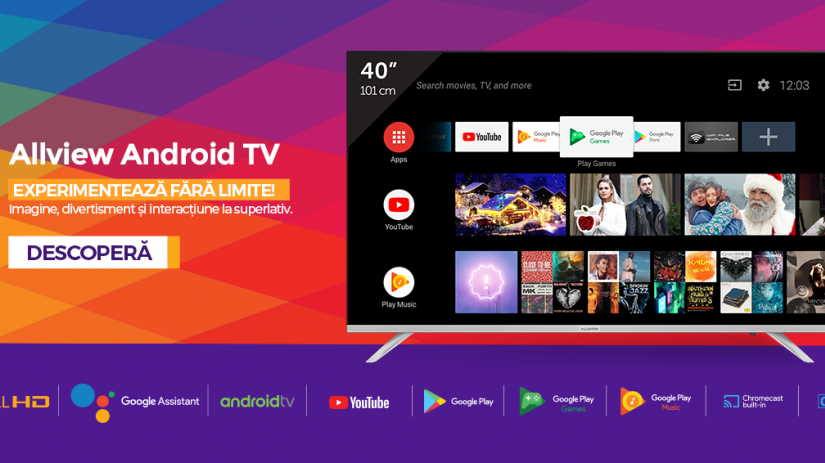 Allview Android TV 40 inch vine cu voucher de 200 lei cadou!